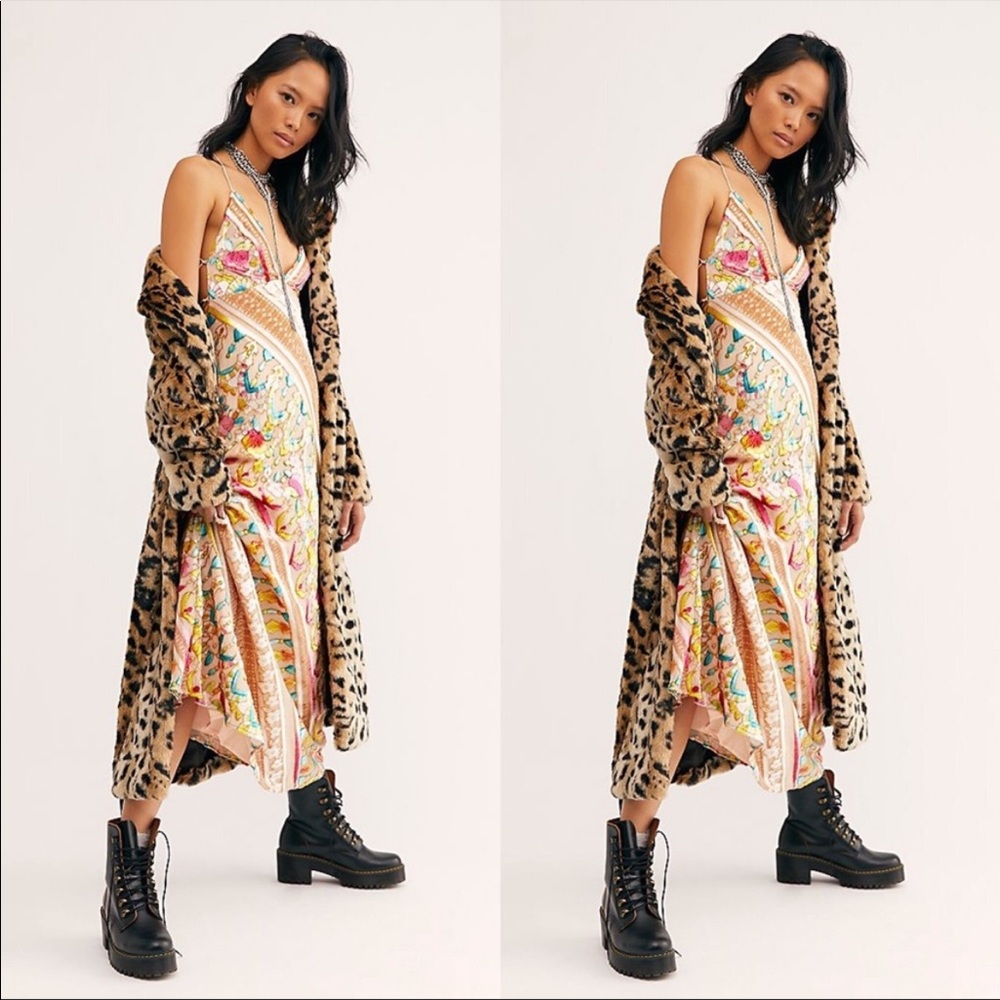 Free People Maxi Dress - Multicolor Velvet